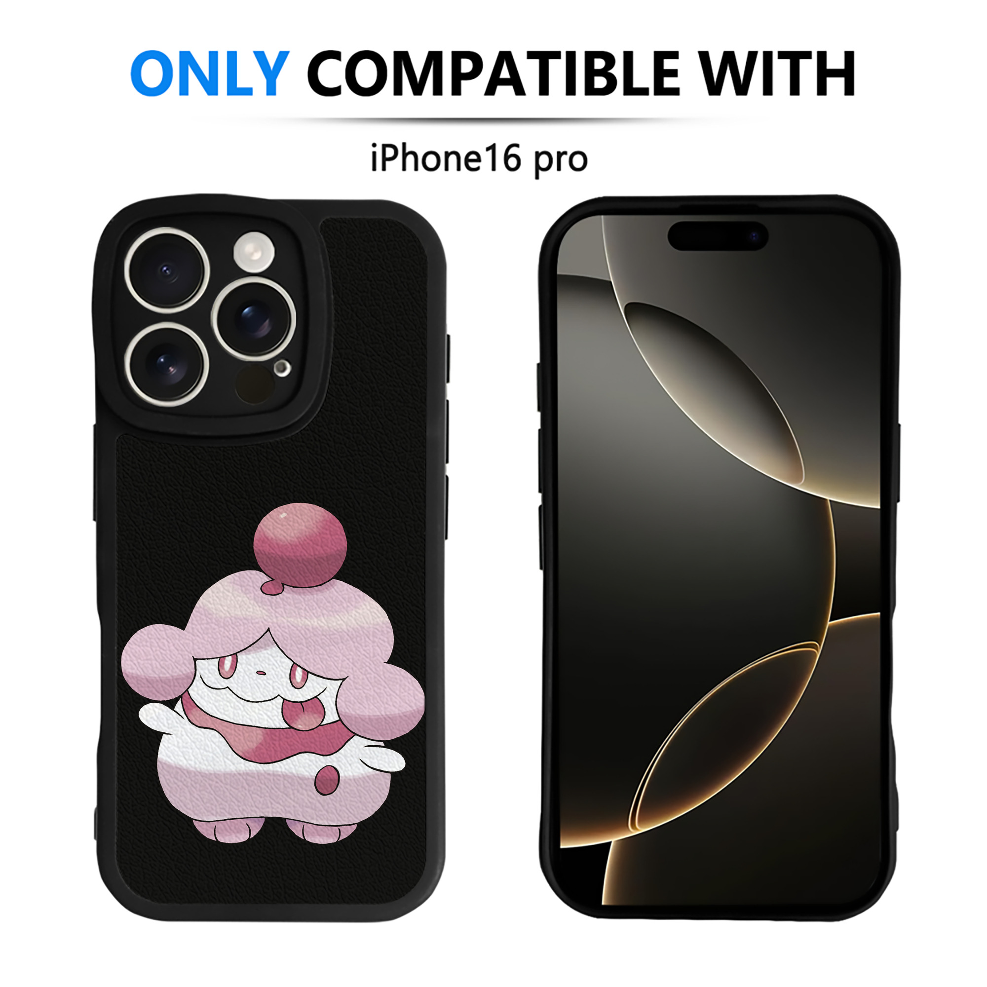 （画像用） ポケットモンスター Pokémon 【iPhone 16シリーズ対応】シリコンスマホケース（レザー調） 材質：シリコン